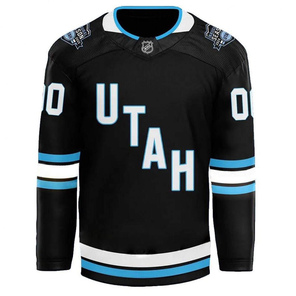 Utah Hockey Club 2024 Home Custom Jersey - Black-Pro Kit Vault | Brand New 26/27 Sports Jerseys